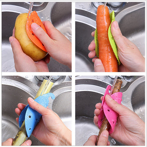 Multi-function Vegetable & Fruit Brush Potato Easy Cleaning Tools Kitchen Home Gadgets