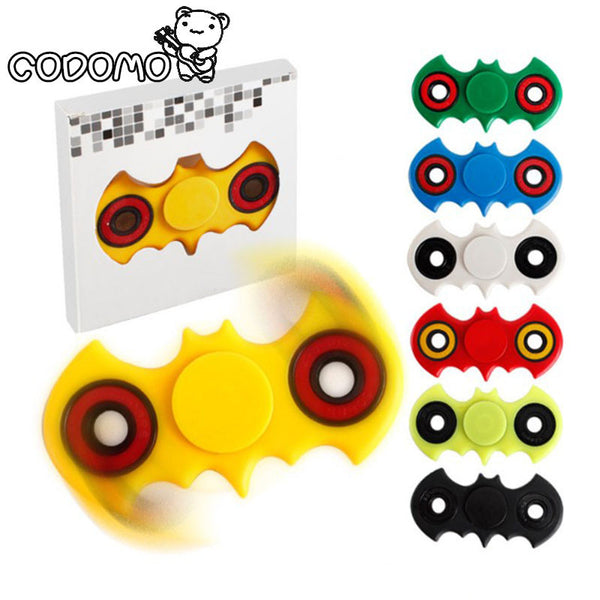 bat pattern one-Handed Spinner metal bearing edc finger Spinner Hand relieves stress for Autism and ADHD