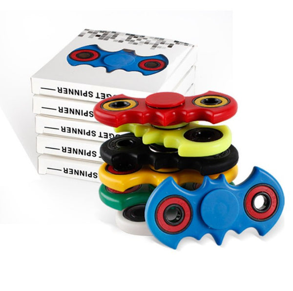 bat pattern one-Handed Spinner metal bearing edc finger Spinner Hand relieves stress for Autism and ADHD