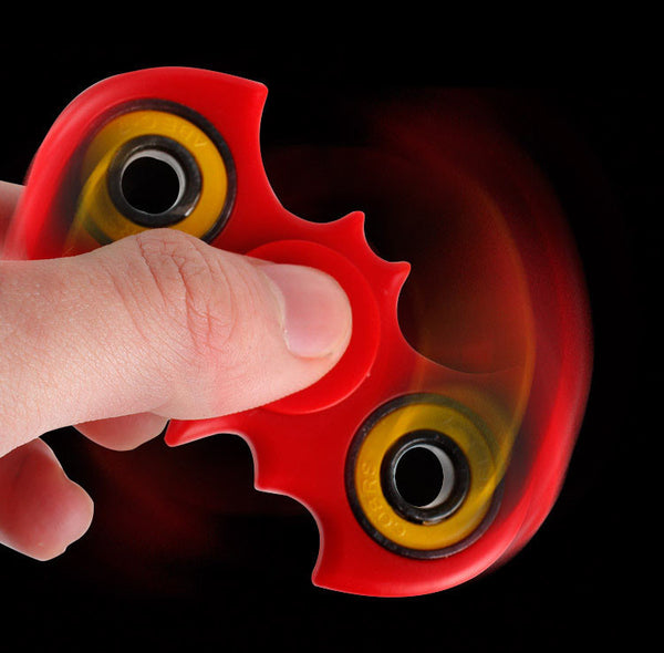 bat pattern one-Handed Spinner metal bearing edc finger Spinner Hand relieves stress for Autism and ADHD
