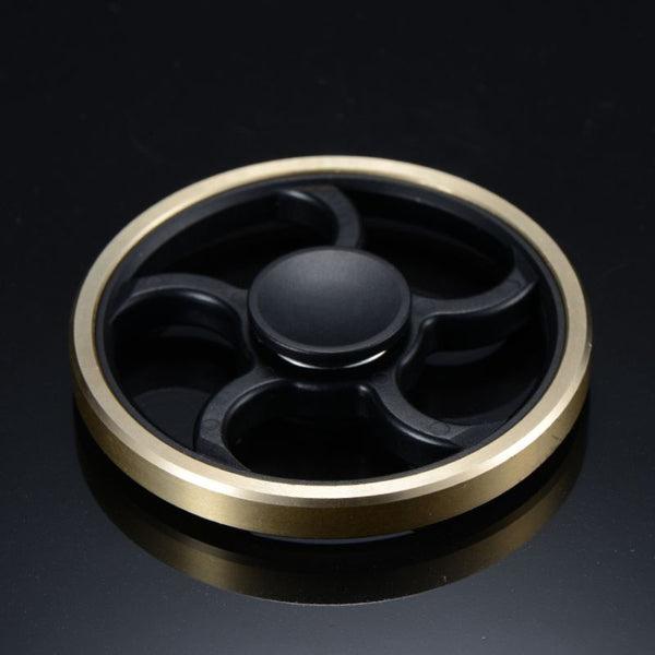 New Fingertip Gyro Decompression Fidget spinner Copper Five Leaf Stent EDC Tool Fidget Spinner Hand Anxiety Stress Relief Toys