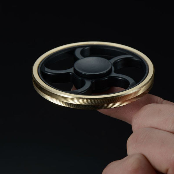 New Fingertip Gyro Decompression Fidget spinner Copper Five Leaf Stent EDC Tool Fidget Spinner Hand Anxiety Stress Relief Toys