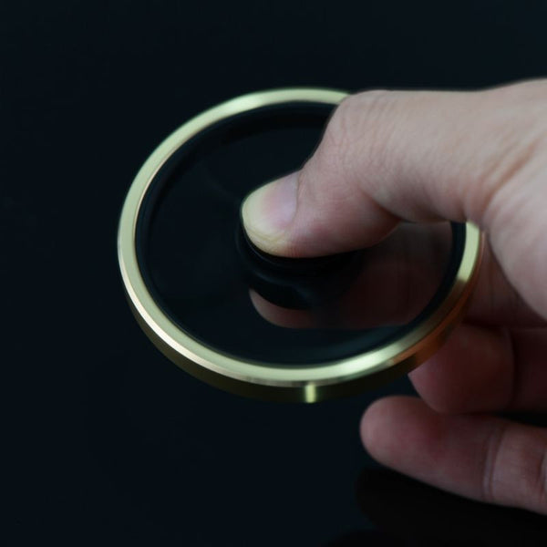 New Fingertip Gyro Decompression Fidget spinner Copper Five Leaf Stent EDC Tool Fidget Spinner Hand Anxiety Stress Relief Toys
